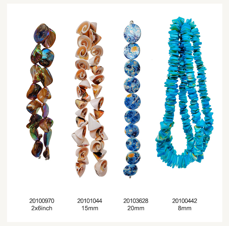 Bestone Wholesale Low Price Loose Beads 12 Inches 8mm Natural Shapes Mixed Beads Set