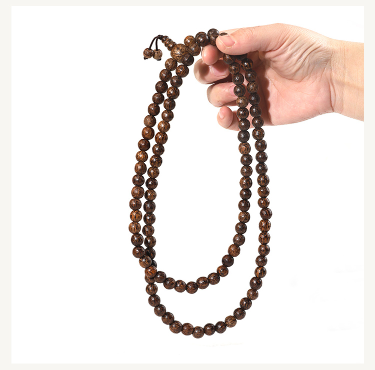 Bestone Natural Bodhi Round Beads with Abacus Beads