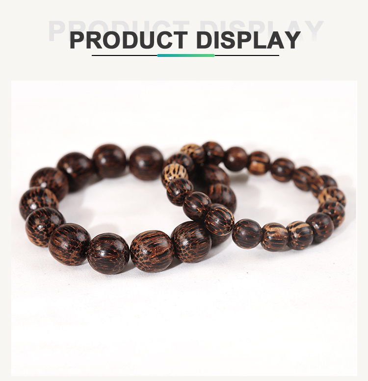 Bestone Natural Bodhi Round Beads with Abacus Beads