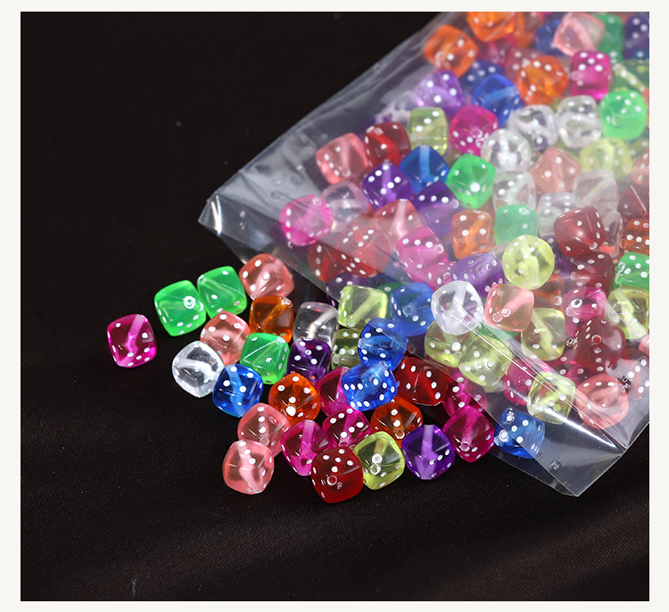 Bestone Plastic Cube Beads Assortment Dice