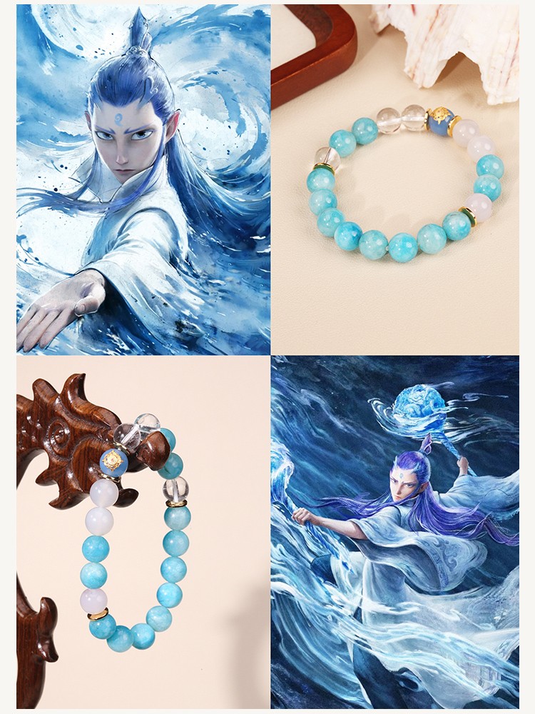 Nezha Spirit Bead Bracelet – Mythical Protection