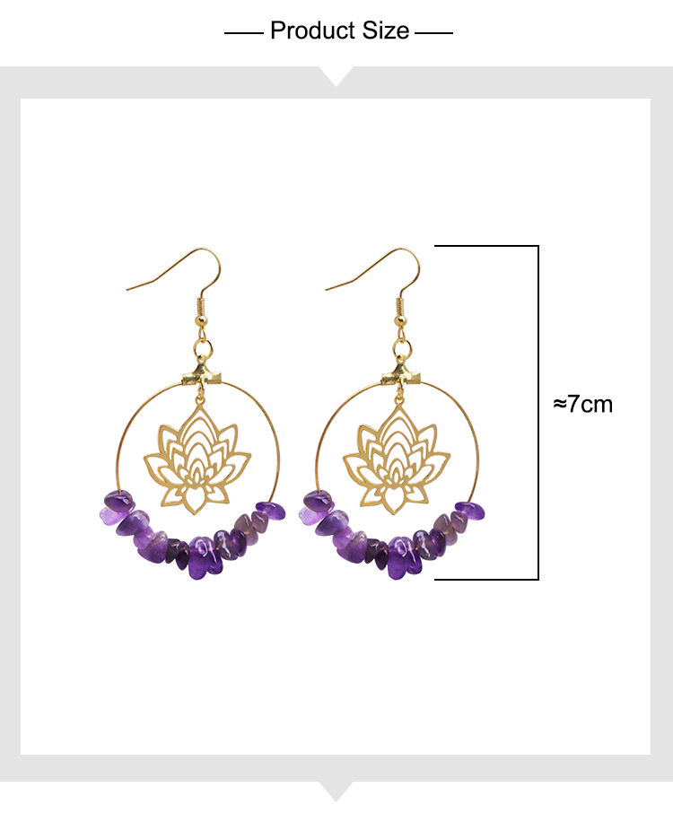 Lotus Radiance Crystal Hoop Earrings – 7cm
