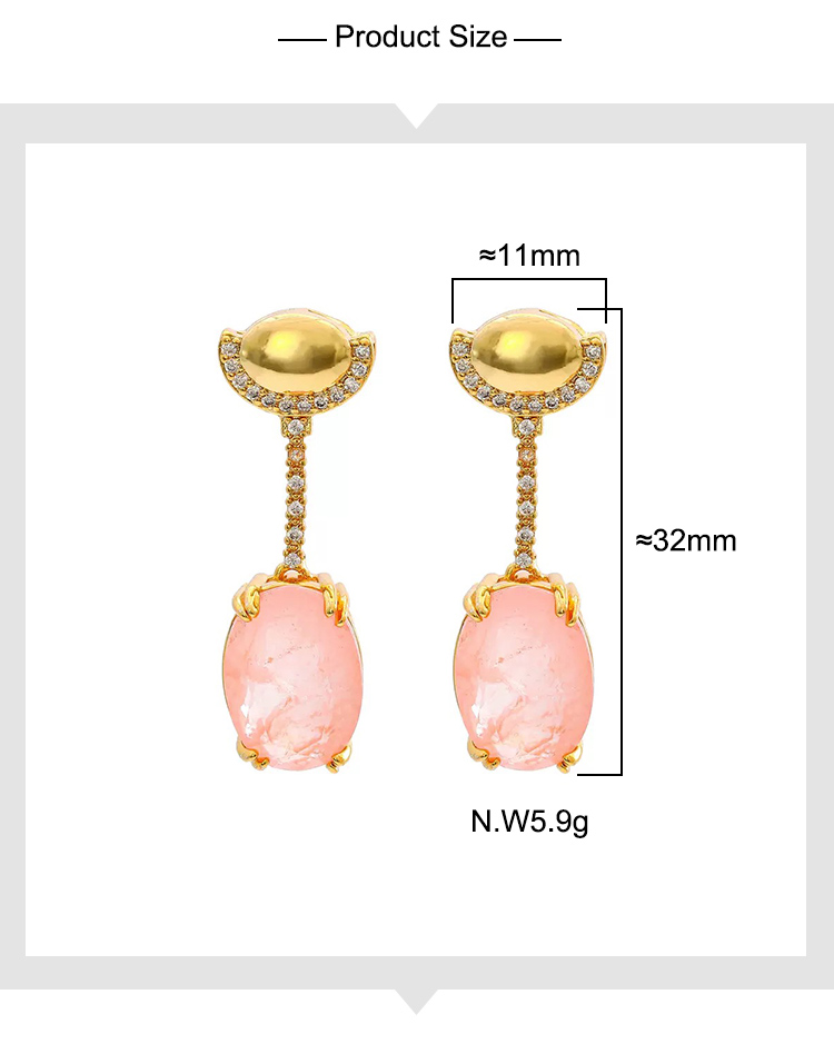 Brilliance Set – White Zircon Earrings