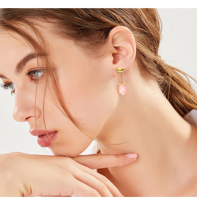 Brilliance Set – White Zircon Earrings