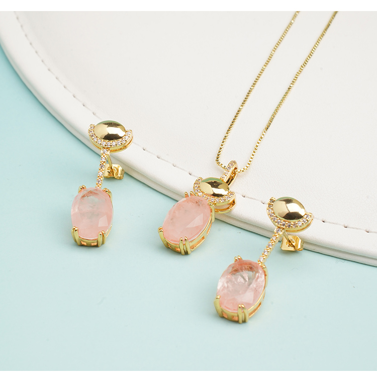 Brilliance Set – White Zircon Earrings