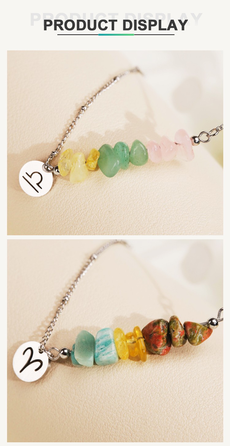 Zodiac Spirit Crushed Stone Necklace – 41cm