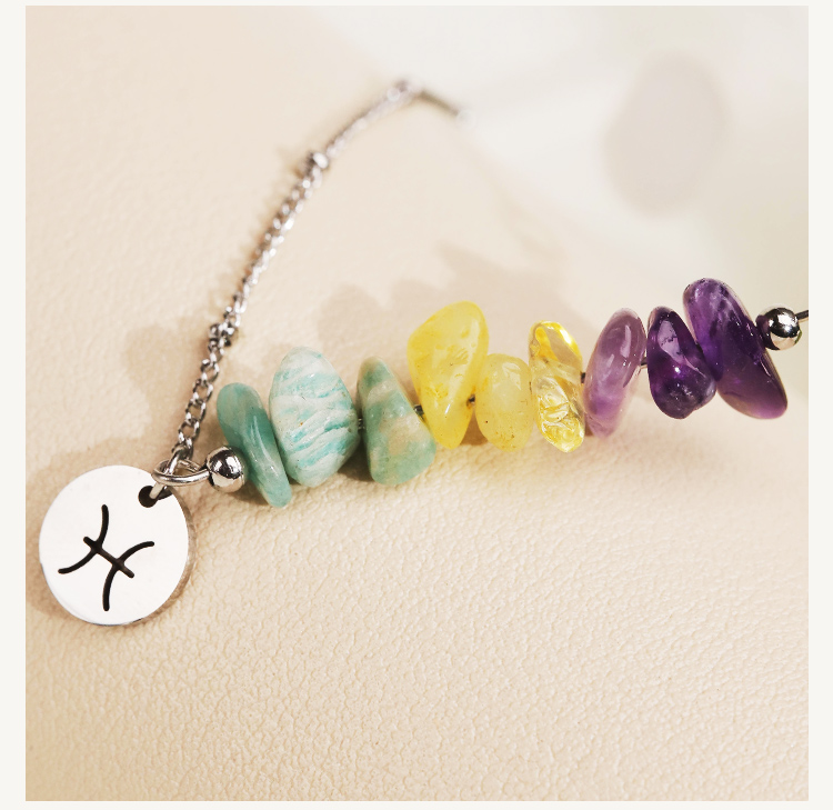 Zodiac Spirit Crushed Stone Necklace – 41cm