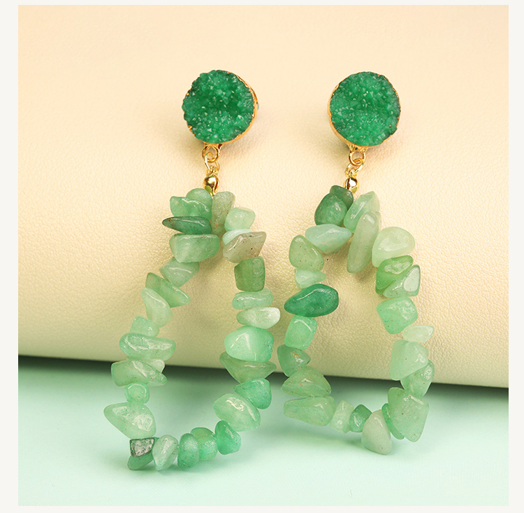 Elemental Geode Drop Earrings – 73mm