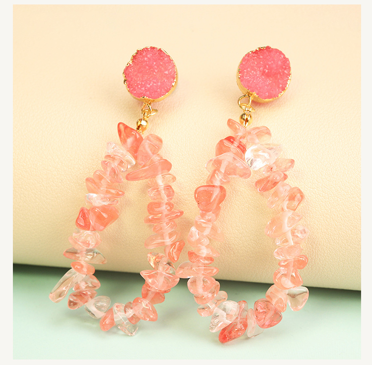 Elemental Geode Drop Earrings – 73mm