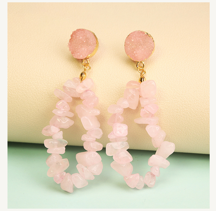 Elemental Geode Drop Earrings – 73mm