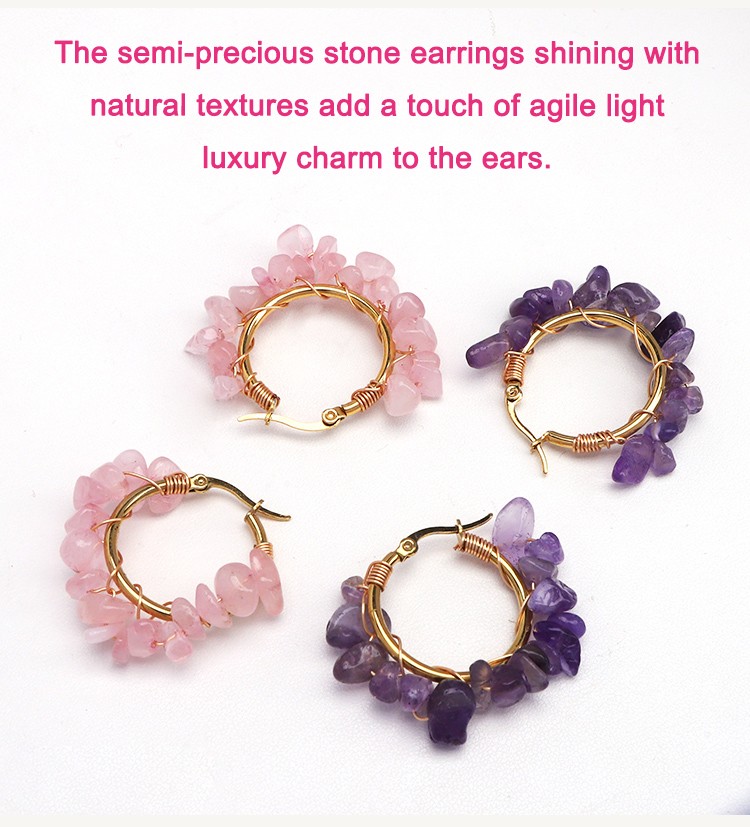 Mini Gemstone Energy Stud Earrings – 3.5mm