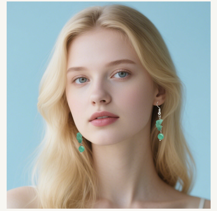 Crystal Harmony Drop Earrings – Natural Chips