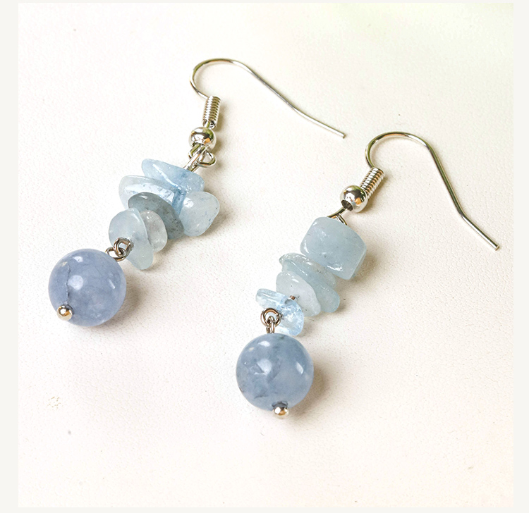 Crystal Harmony Drop Earrings – Natural Chips