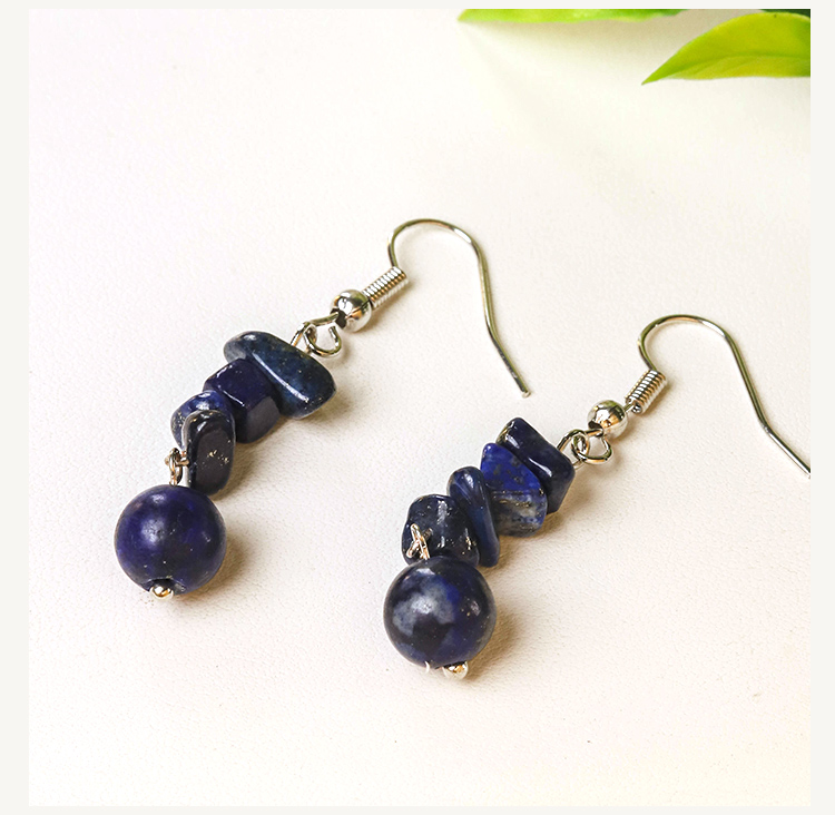 Crystal Harmony Drop Earrings – Natural Chips