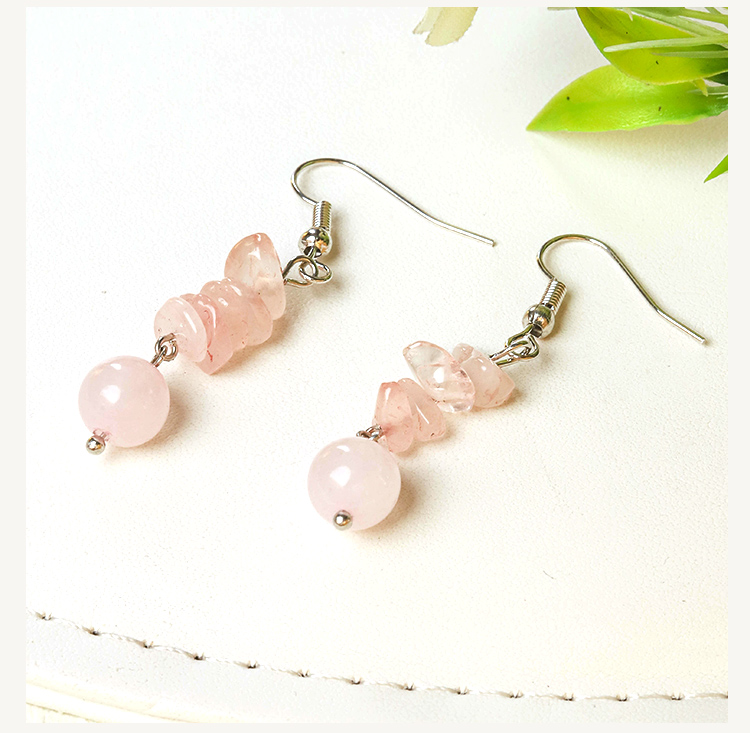 Crystal Harmony Drop Earrings – Natural Chips
