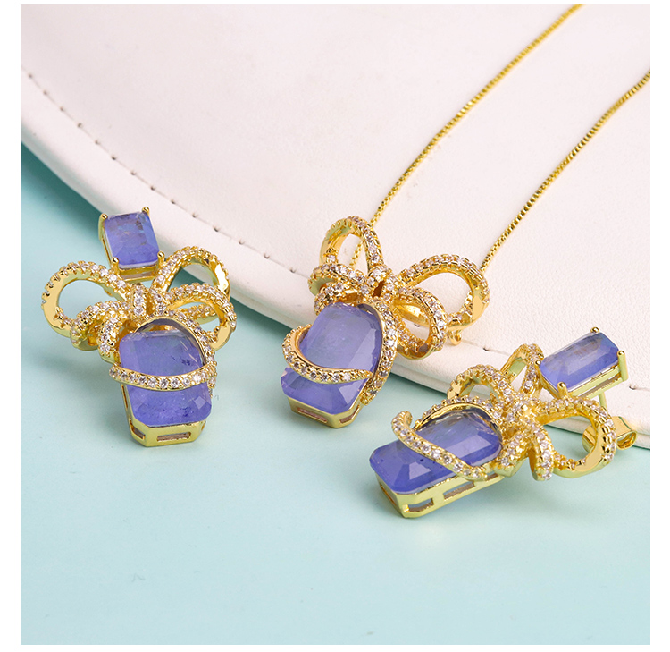 Fusion Art Glass Jewelry Set – Earrings