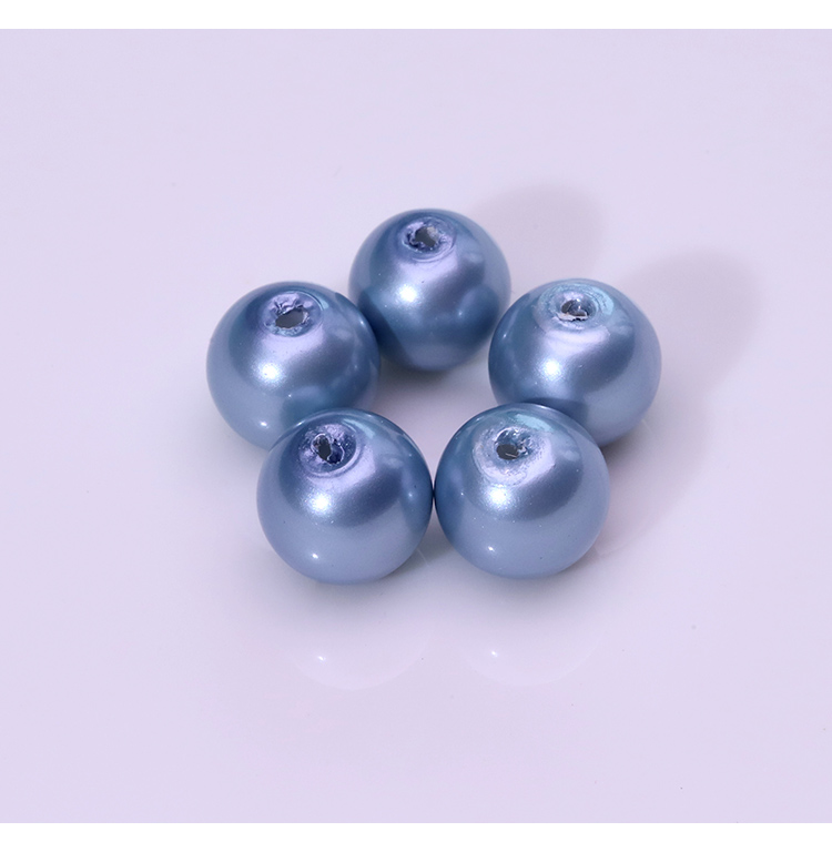 6 mm Mixed‑Color Drilled Plastic Beads