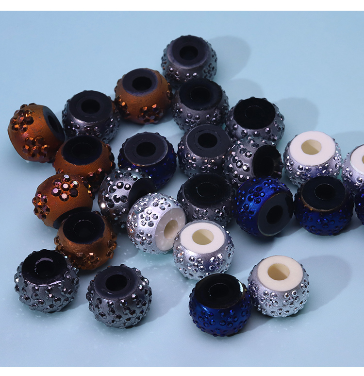 Resin Imitation Mineral Irregular‑Shape Beads, 10×15 mm