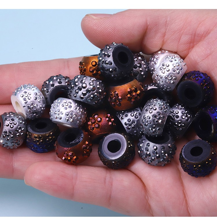 Resin Imitation Mineral Irregular‑Shape Beads, 10×15 mm