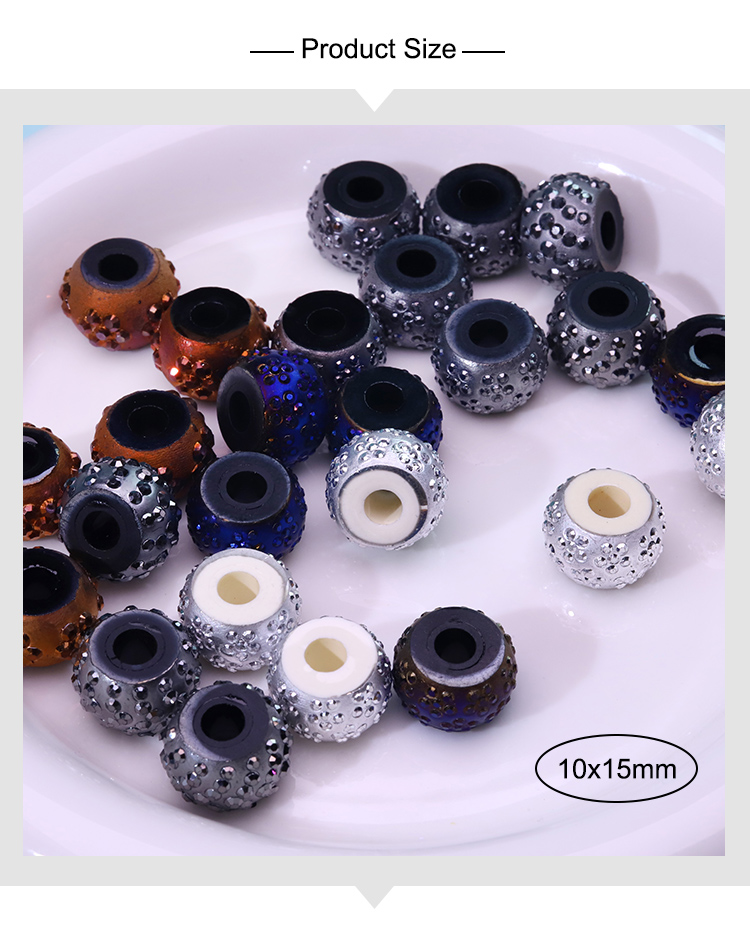 Resin Imitation Mineral Irregular‑Shape Beads, 10×15 mm