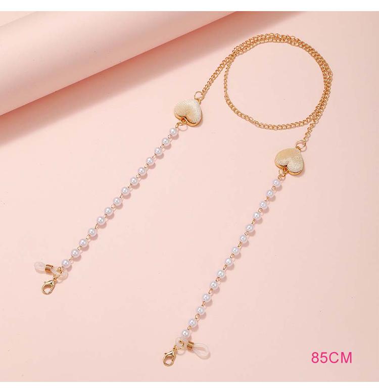 Vintage-Style Eyeglass Chain with Minimalist Heart Design – 85cm – Multiple Colors Available Vintage-Style Eyeglass Chain with Minimalist Heart Design – 85cm – Multiple Colors Available