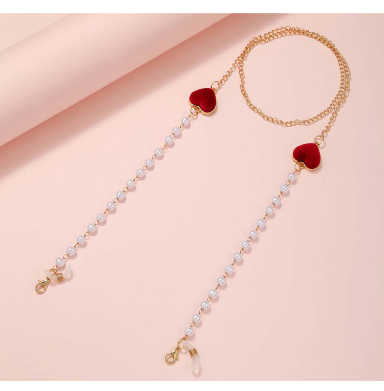 Vintage-Style Eyeglass Chain with Minimalist Heart Design – 85cm – Multiple Colors Available Vintage-Style Eyeglass Chain with Minimalist Heart Design – 85cm – Multiple Colors Available
