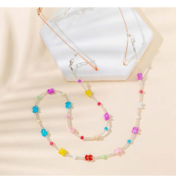 Colorful Acrylic   CCB Multifunctional Chain – 72cm – Dolphin / Bow / Bead Styles