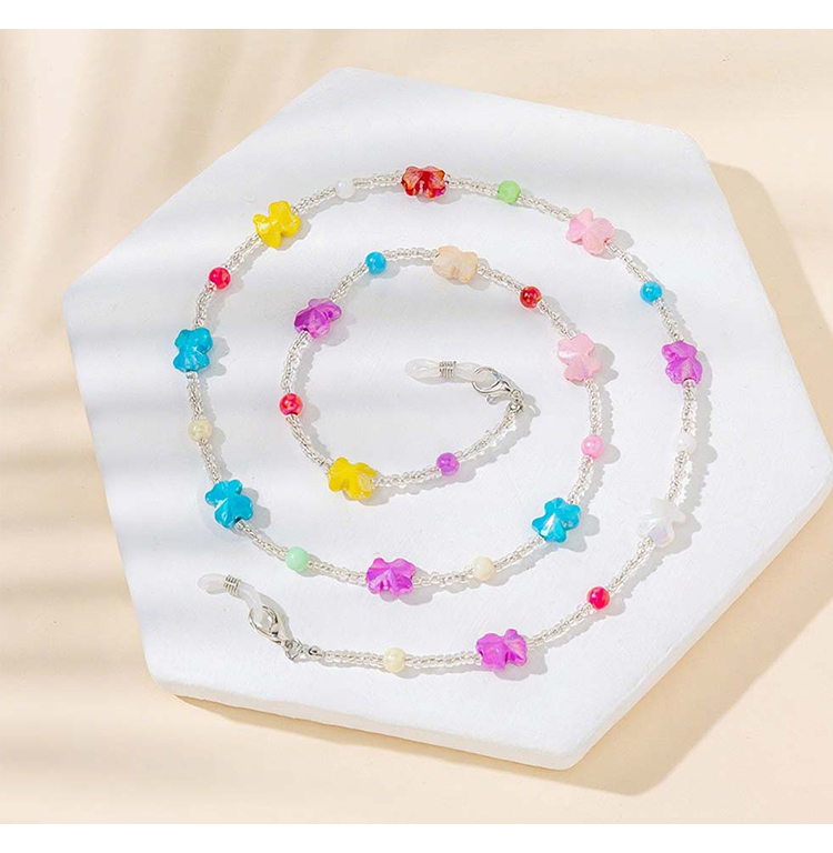 Colorful Acrylic   CCB Multifunctional Chain – 72cm – Dolphin / Bow / Bead Styles