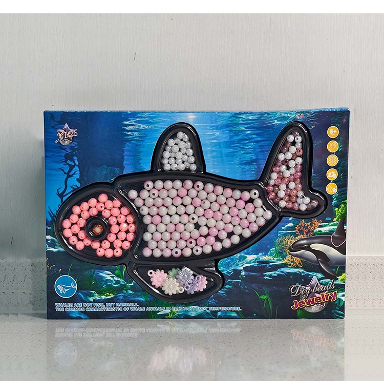 DIY Kids Bracelet Bead Kit – Acrylic – Animal Themes – 17×25cm Box