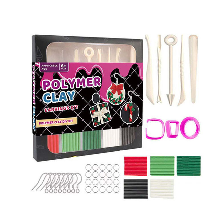 Polymer Clay DIY Earring Kit – Complete Set with Tools