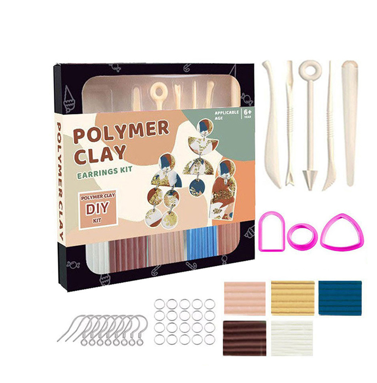 Polymer Clay DIY Earring Kit – Complete Set with Tools