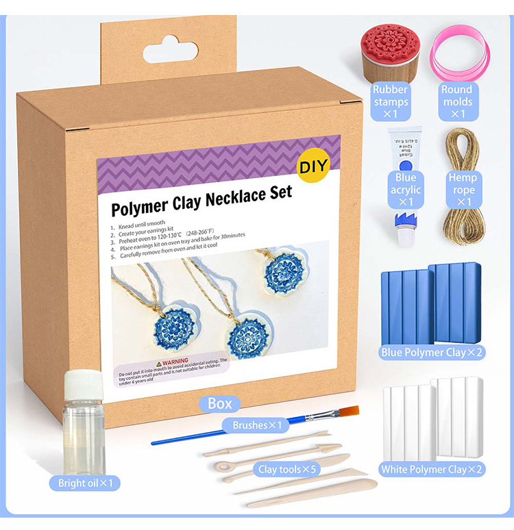 Polymer Clay DIY Craft Kit – Hanging Box Series – Assorted Jewelry