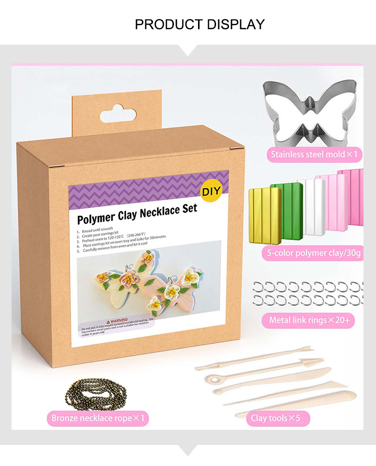 Polymer Clay DIY Craft Kit – Hanging Box Series – Assorted Jewelry