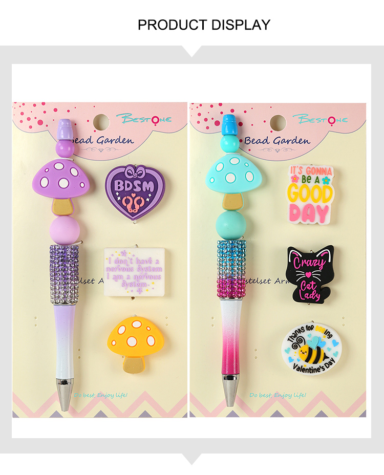 DIY Beaded Pen Kit – Mushroom