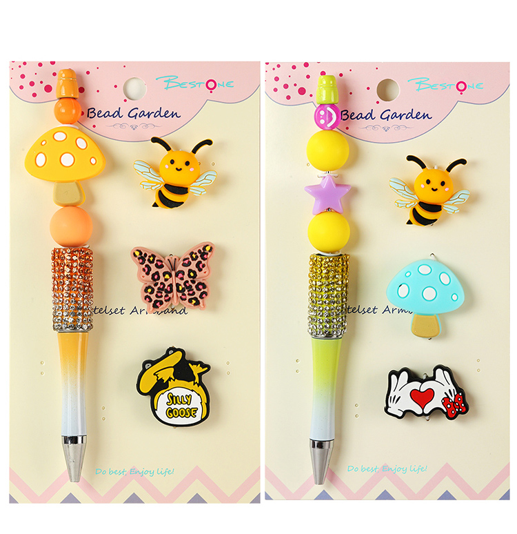 DIY Beaded Pen Kit – Mushroom