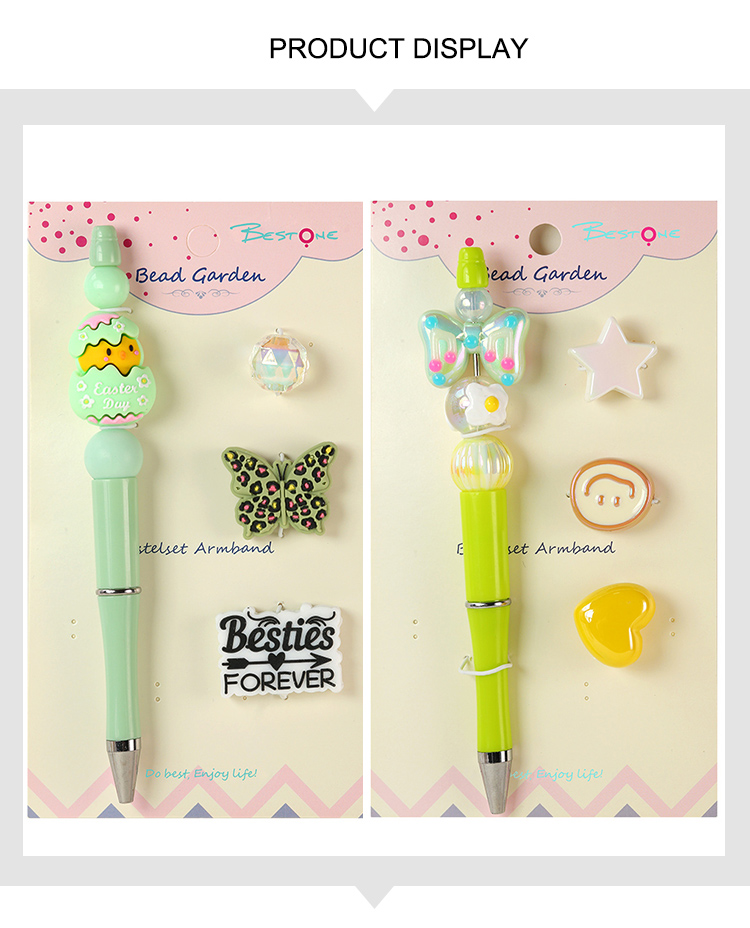 DIY Beaded Pen Kit – Chick, Mushroom