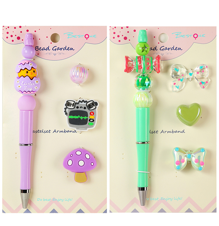 DIY Beaded Pen Kit – Chick, Mushroom