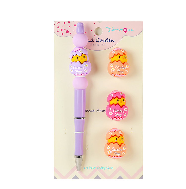 DIY Beaded Pen Kit – Chick, Mushroom