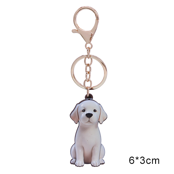 Vinyl Dog Breed Keychains – Cute Cartoon Style – 5.5~6.5cm