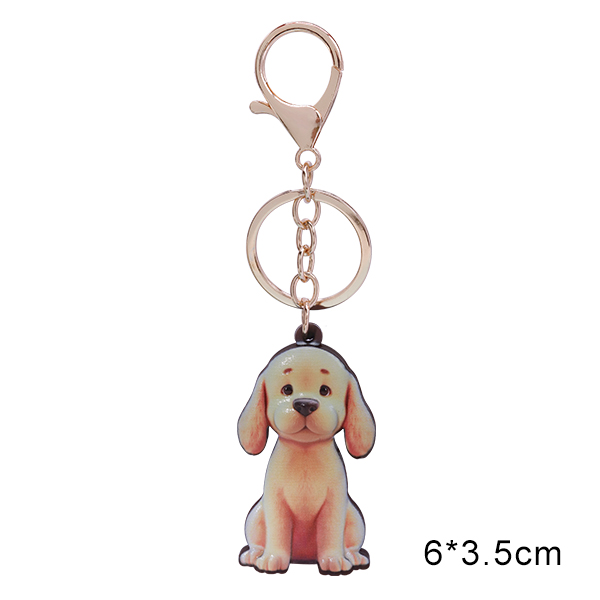 Vinyl Dog Breed Keychains – Cute Cartoon Style – 5.5~6.5cm
