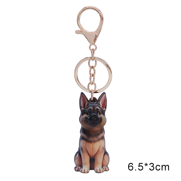 Vinyl Dog Breed Keychains – Cute Cartoon Style – 5.5~6.5cm