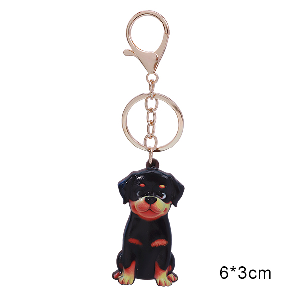 Vinyl Dog Breed Keychains – Cute Cartoon Style – 5.5~6.5cm