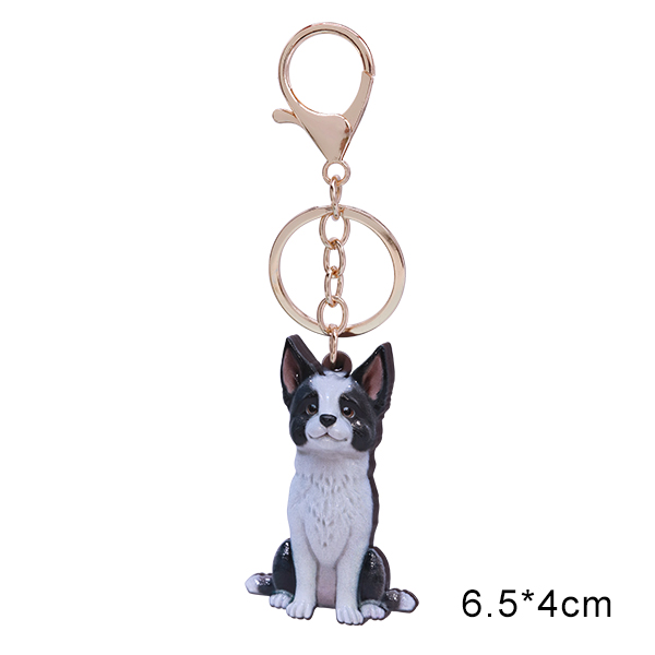 Vinyl Dog Breed Keychains – Cute Cartoon Style – 5.5~6.5cm