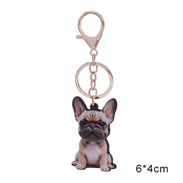 Vinyl Dog Breed Keychains – Cute Cartoon Style – 5.5~6.5cm