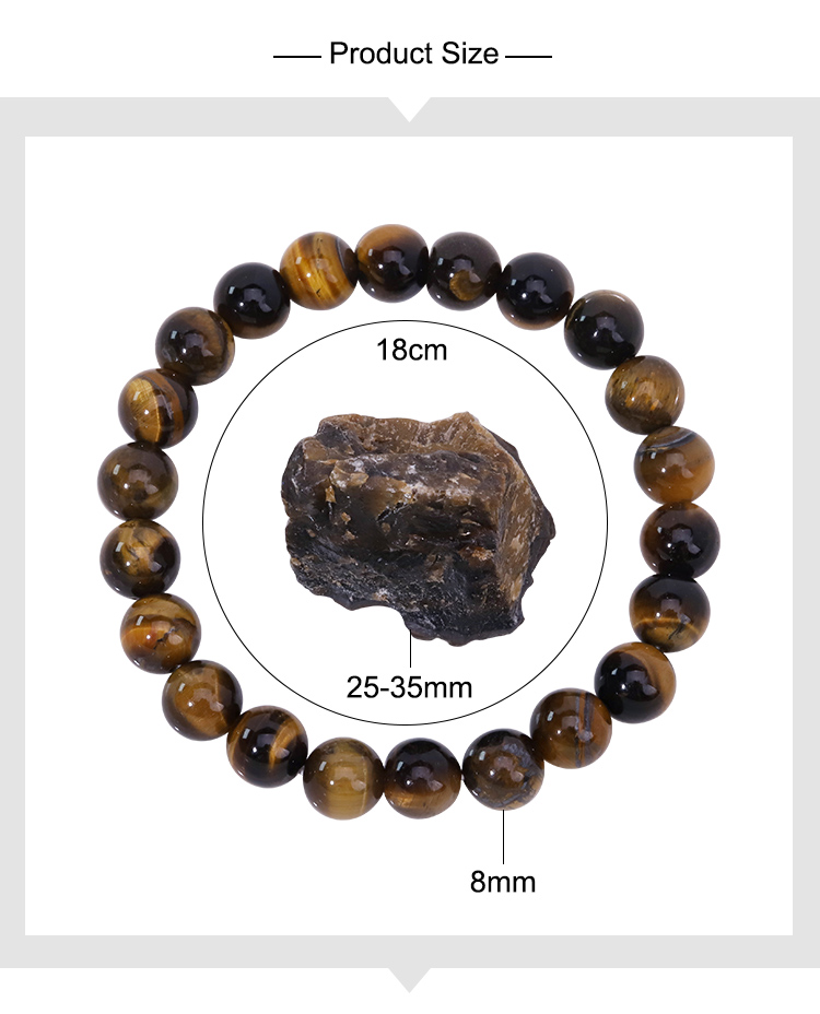 Crystal Bracelet and Raw Stone Gift Set – 8mm Gemstone Bead Bracelet with 25–35mm Natural Crystal