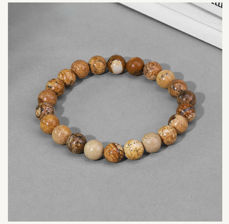 Natural Stone Beaded Bracelets 8mm – Lava, Tiger Eye, Lapis, Howlite, Jasper with Optional Mixed Bead Design – 18cm Stretch Unisex Jewelry Wholesale