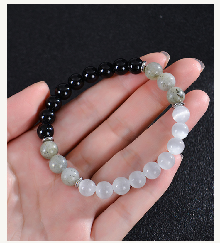 Multi-Stone Beaded Bracelets 8mm – Jade, Garnet, Rose Quartz, Apatite, Citrine, Tiger Eye, Aventurine, Moonstone – Mixed Gemstone Healing Jewelry 18cm Stretch Wholesale