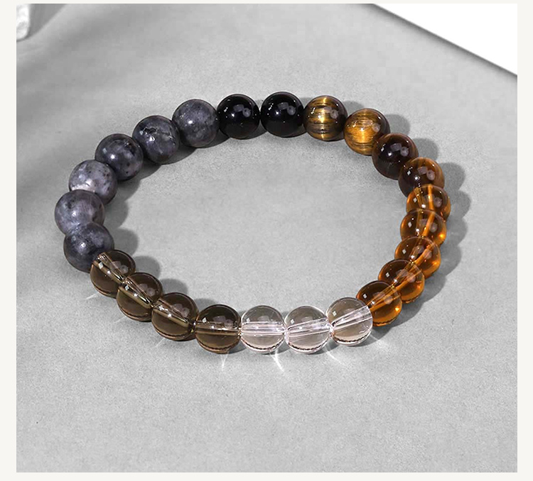 Multi-Stone Beaded Bracelets 8mm – Jade, Garnet, Rose Quartz, Apatite, Citrine, Tiger Eye, Aventurine, Moonstone – Mixed Gemstone Healing Jewelry 18cm Stretch Wholesale