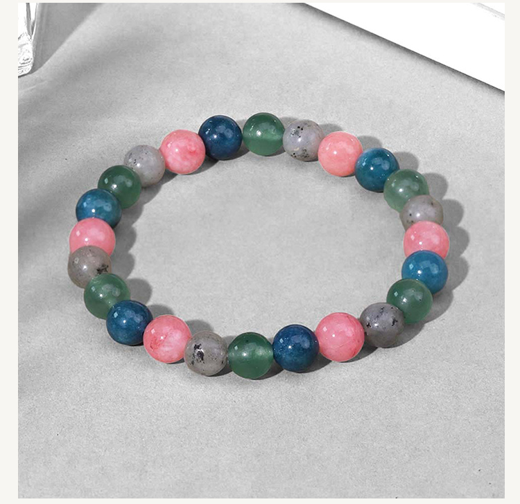 Multi-Stone Beaded Bracelets 8mm – Jade, Garnet, Rose Quartz, Apatite, Citrine, Tiger Eye, Aventurine, Moonstone – Mixed Gemstone Healing Jewelry 18cm Stretch Wholesale
