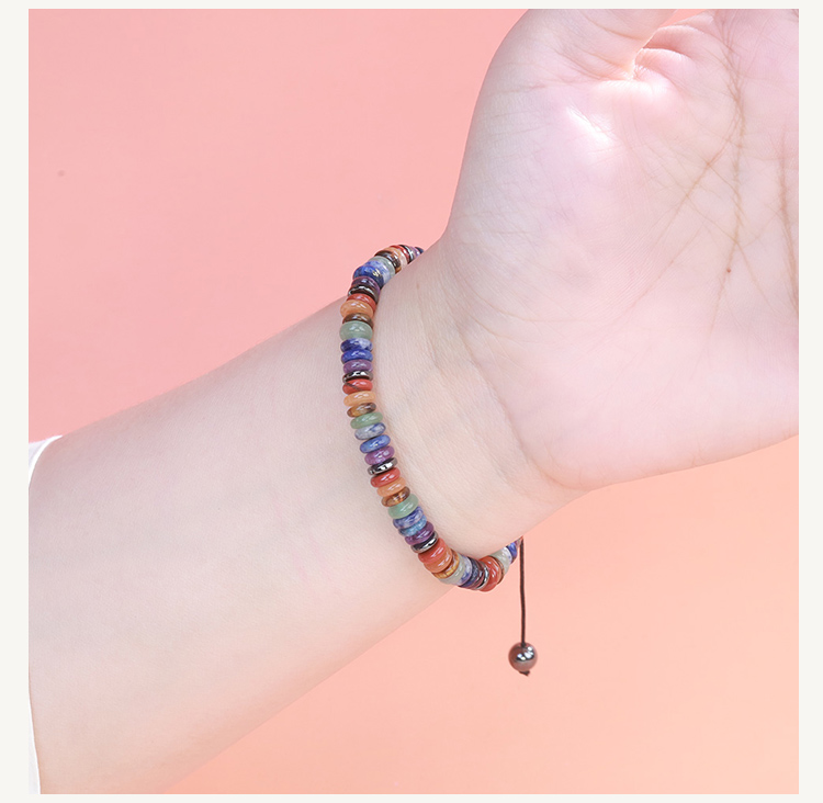 Natural Stone Adjustable Bracelet – Cylinder